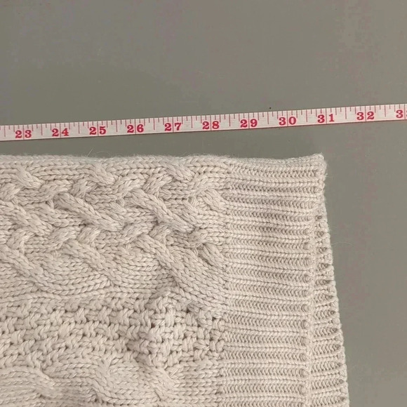Lovestitch Leah‎ Poncho Cableknit Sweater Zip Cream size S/M Angora Blend - Picture 10 of 11